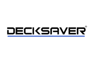DECKSAVER Logo de Decksaver, représentant le nom de la marque en bleu avec un style épuré sur fond blanc.