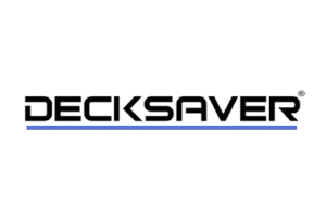 DECKSAVER Logo de Decksaver, représentant le nom de la marque en bleu avec un style épuré sur fond blanc.