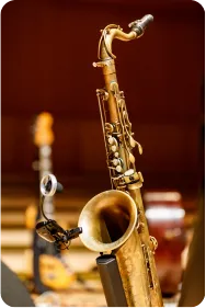 Playlist Jazz Gros plan sur un saxophone