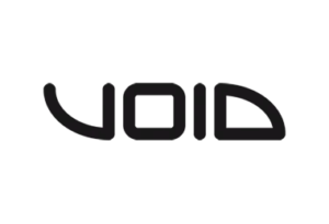 VOID Logo Void, mettant en avant une typographie élégante et simple en noir sur un fond blanc.